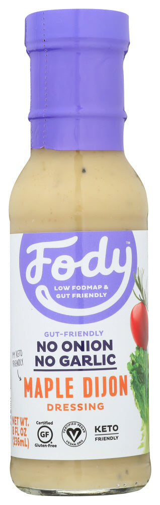 FODY FOOD CO: Low FODMAP Maple Dijon Salad Dressing, 8 fl oz - No Brand For Less 