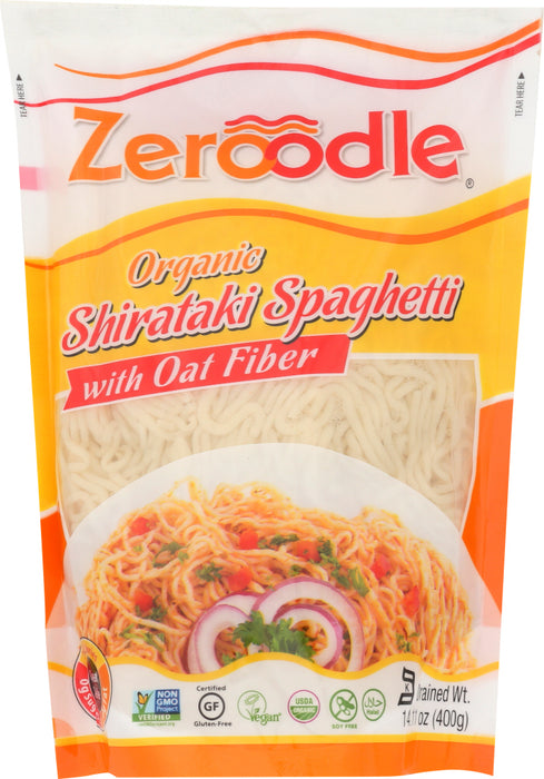 ZEROODLE: Spaghetti Pasta with Oat Fiber, 14 oz