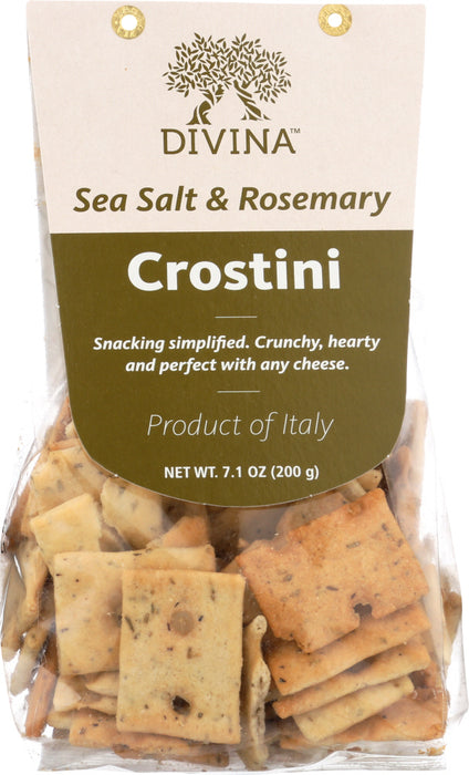 DIVINA: Crostini Rosemary & Sea Salt, 7 oz