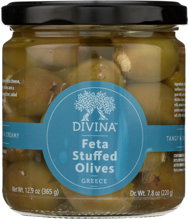 DIVINA: Feta Stuffed Olives, 7.8 oz