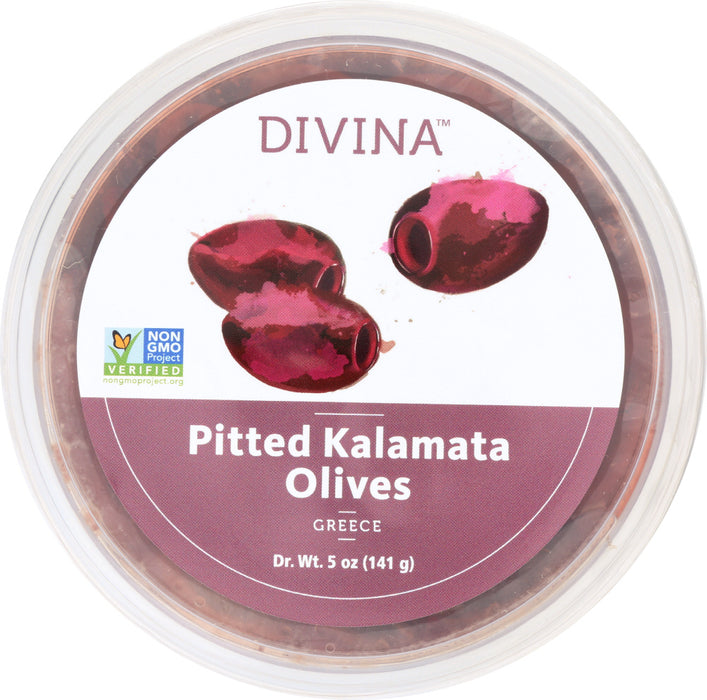 DIVINA: Olive Kalamata Pitted Natural, 5 oz - No Brand For Less 