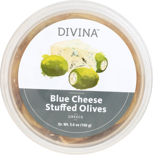 DIVINA: Olive Blue Cheese Stuffed Natural, 5.6 oz - No Brand For Less 