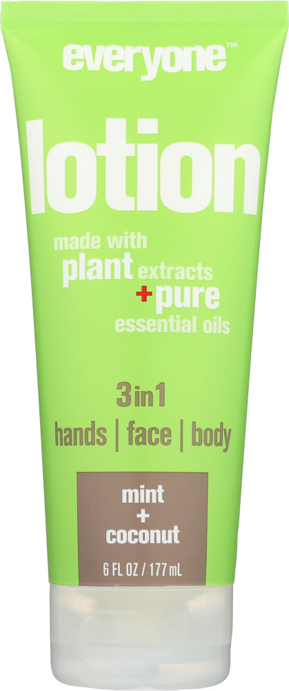 EVERYONE: 3 in 1 Lotion Mint & Coconut, 6 oz - No Brand For Less 