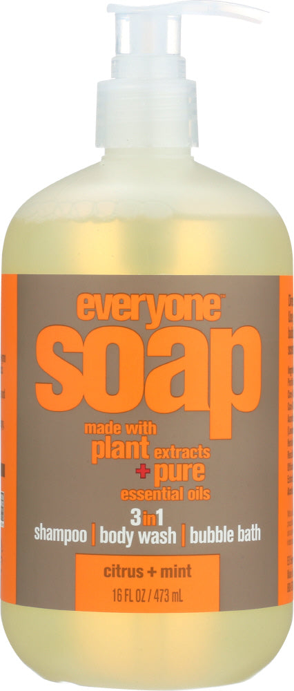 EVERYONE: 3 in 1 Soap Citrus & Mint, 16 oz - No Brand For Less 