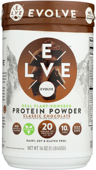 EVOLVE: Protein Powder Classic Chocolate, 1 lb - No Brand For Less 