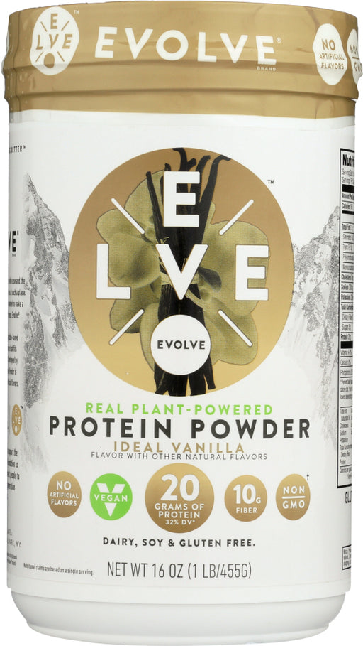 EVOLVE: Protein Powder Ideal Vanilla, 1 lb - No Brand For Less 