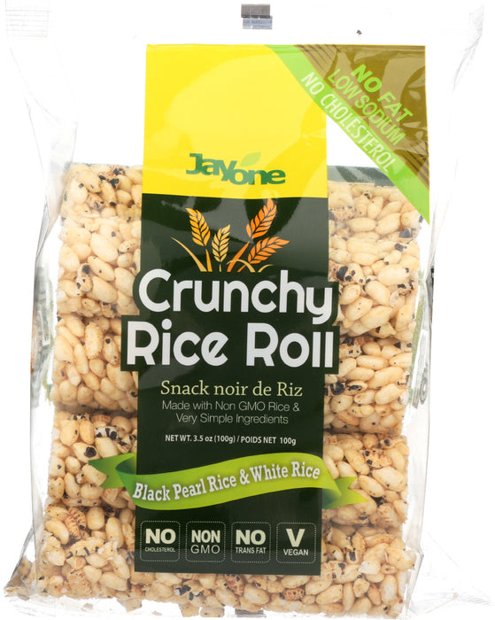 JAYONE: Rice Roll Crunchy Black White, 3.5 oz