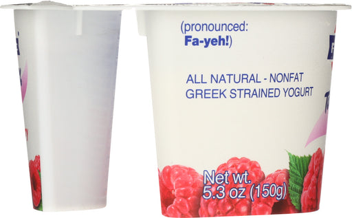 FAGE TOTAL GREEK: Raspberry Yogurt Total 0%, 5.3 oz - No Brand For Less 