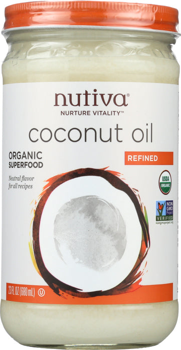 NUITIVA: Organic Coconut Oil Refined, 23 oz