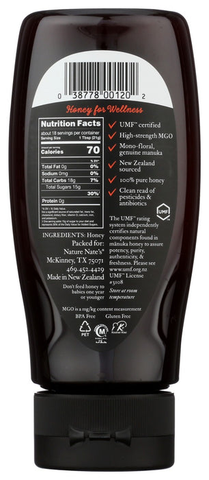 NATURE NATE'S: Honey Manuka 83 Mgo, 13.2 oz