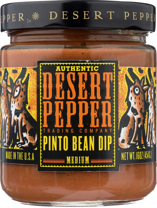 DESERT PEPPER: Pinto Bean Dip, 16 oz - No Brand For Less 