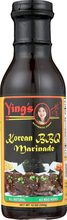 YINGS: Sauce Mrnad Bbq Korean, 12 oz