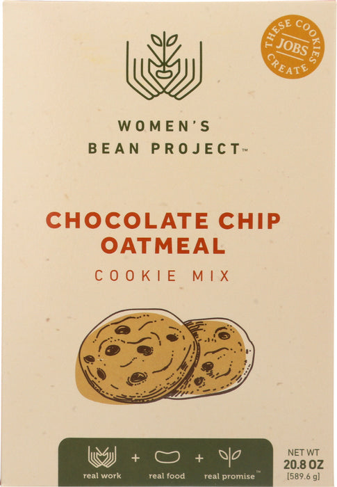 WOMENS BEAN PROJECT: Chocolate Chip Oatmeal Cookie Mix, 20.8 oz