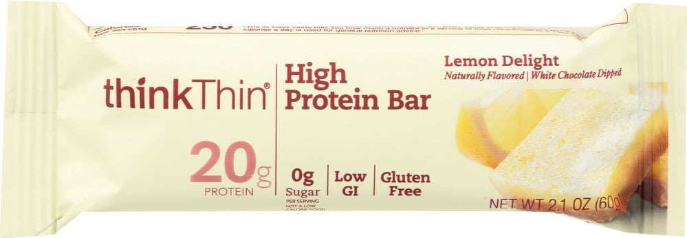 THINKTHIN: High Protein Bar Lemon Delight, 2.1 oz