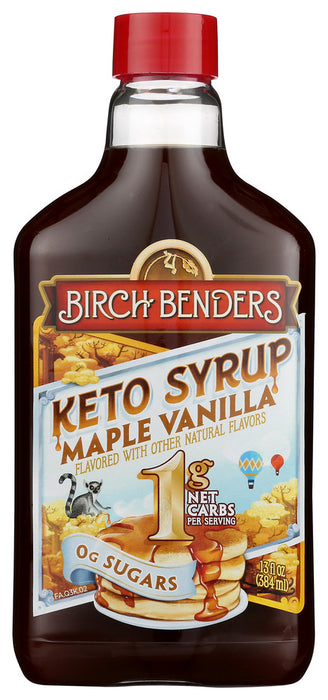 BIRCH BENDERS: Keto Syrup Maple Vanilla, 13 fo