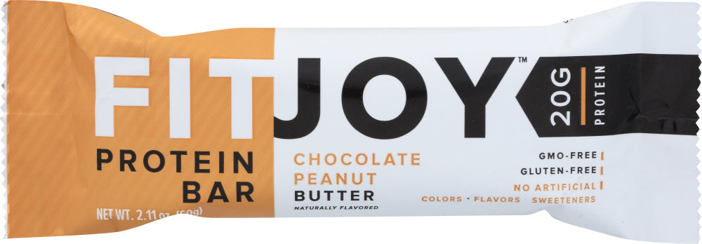 FITJOY: Bar Chocolate Peanut Butter, 2.11 oz - No Brand For Less 