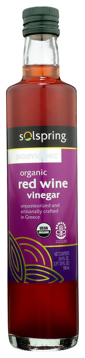 SOLSPRING: Biodynamic Organic Red Wine Vinegar, 16.9 fo