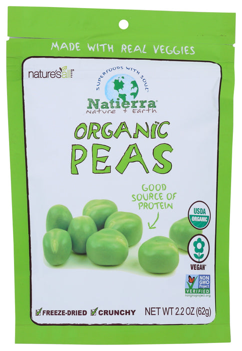 NATIERRA: PEA GRN FRZ DRD ORG (2.200 OZ)