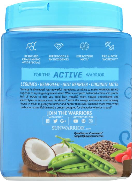 SUNWARRIOR: Chocolate Protein Powder, 375 gm