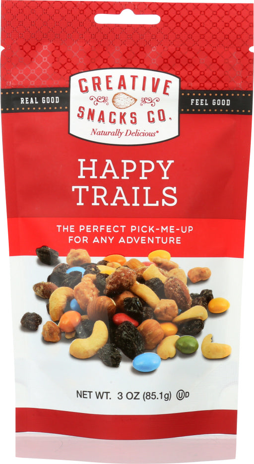 CREATIVE SNACK: Nuts Happy Trails Grab Go, 3 oz - No Brand For Less 