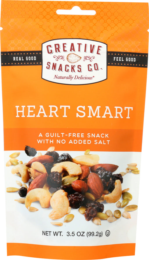 CREATIVE SNACK: Heart Smart Mix Nuts, 3.5 oz - No Brand For Less 