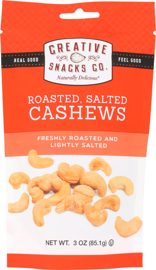 CREATIVE SNACK: Roasted Salted Cashews, 3 oz - No Brand For Less 