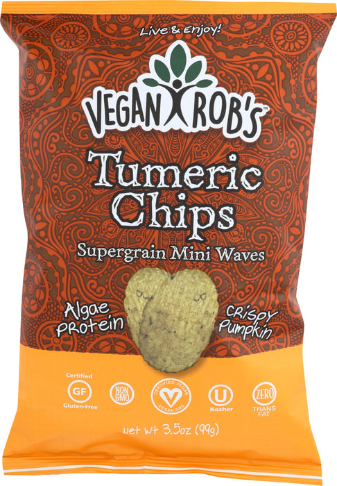 VEGANROBS: Tumeric Chips, 3.5 oz