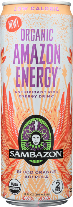 SAMBAZON: Amazon Energy Blood Orange, 12 oz