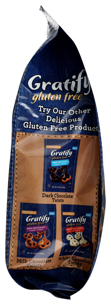 GRATIFY: Pretzel Twist Peanut Butter and Chocolate, 5.5 oz - No Brand For Less 