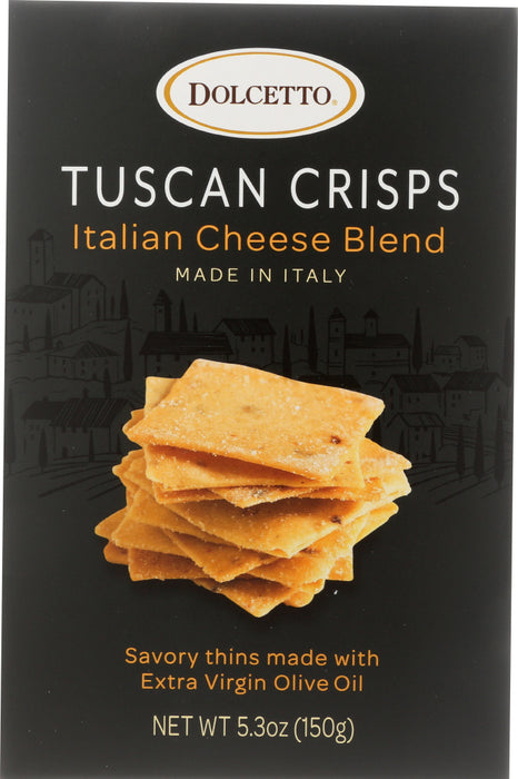 DOLCETTO: Tuscan Crisps Italian Cheese Blend, 5.3 oz - No Brand For Less 