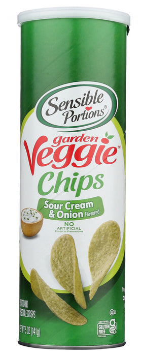 SENSIBLE PORTIONS: Sour Cream And Onion Garden Veggie Chips, 5 oz