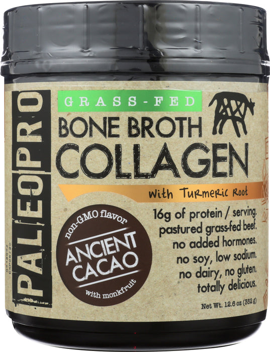 PALEO: Broth Bone Collagen Ancient Cacao, 12.6 oz