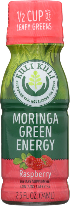 KULI KULI MO: Moringa Green Energy Shot Raspberry, 2.5 Oz