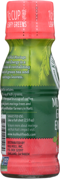 KULI KULI MO: Moringa Green Energy Shot Raspberry, 2.5 Oz