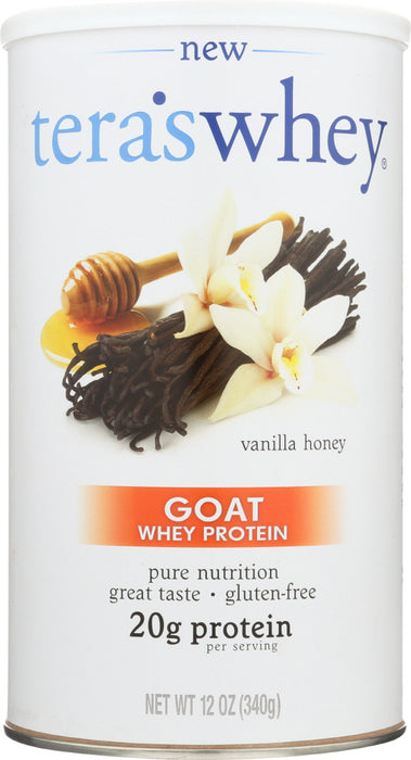 TERA'S WHEY: Vanilla Honey Goat Whey Protein, 12 oz