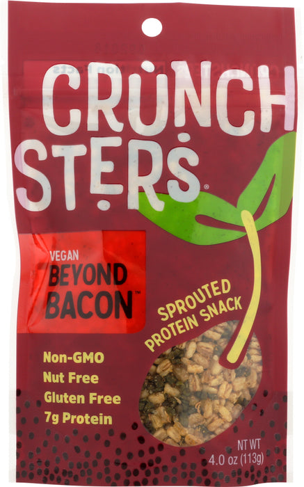 CRUNCHSTERS: Protein Snack Vegan Beyond Bacon, 4 oz - No Brand For Less 