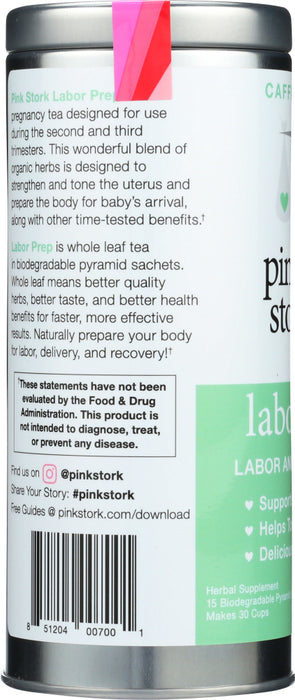 PINK STORK: Labor Prep and Delivery Tea, 15 bg