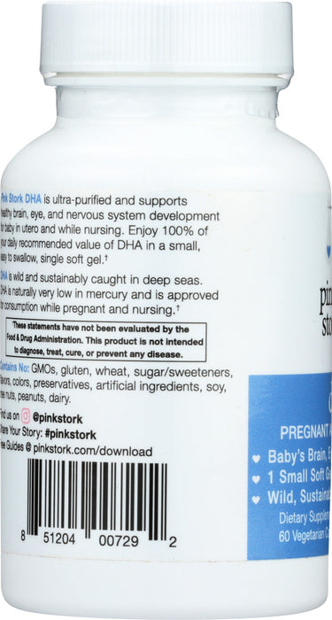 PINK STORK: Supplement Pregnancy Nursing DHA, 60 cp