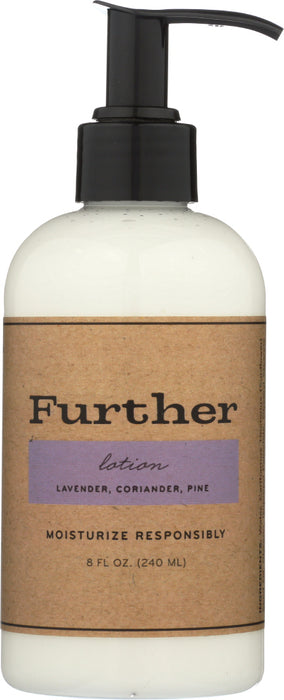 FURTHER: Lotion Lavender Coriander & Pine, 8 oz - No Brand For Less 