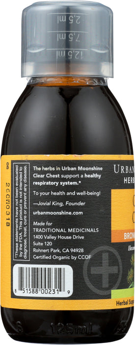 URBAN MOONSHINE: Clear Chest Syrup, 4.2 oz