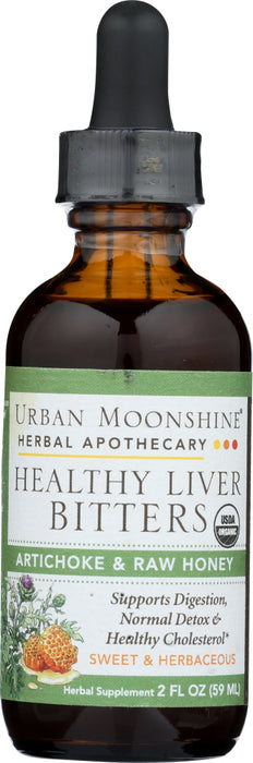 URBAN MOONSHINE: Dropper Bitters Liver Organic, 2 fo