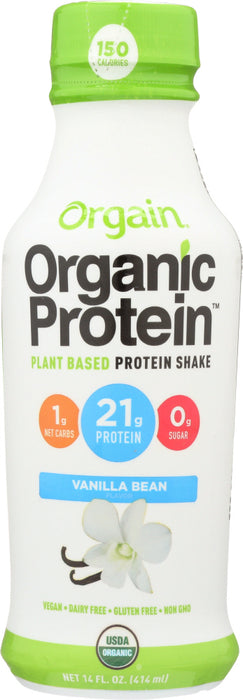 ORGAIN: Vanilla Bean Protein Shake, 14 oz