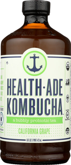 HEALTH ADE: California Grape Kombucha, 16 oz - No Brand For Less 