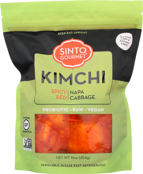 SINTO GOURMET: Spicy Red Napa Cabbage Kimchi, 16 oz