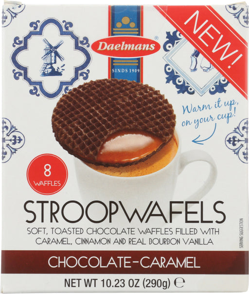 DAELMANS: Jumbo Chocolate Caramel Stroopwafels, 10.23 oz - No Brand For Less 