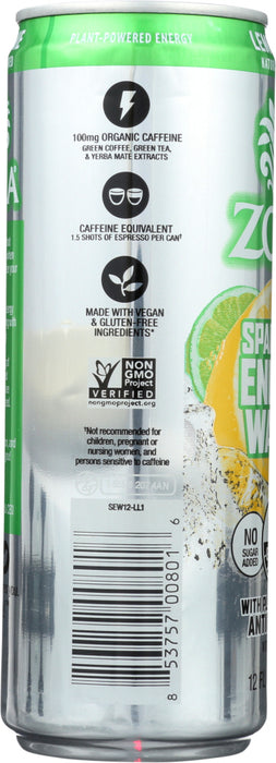 ZOLA: Beverage Energy Lemon Lime, 12 fl oz