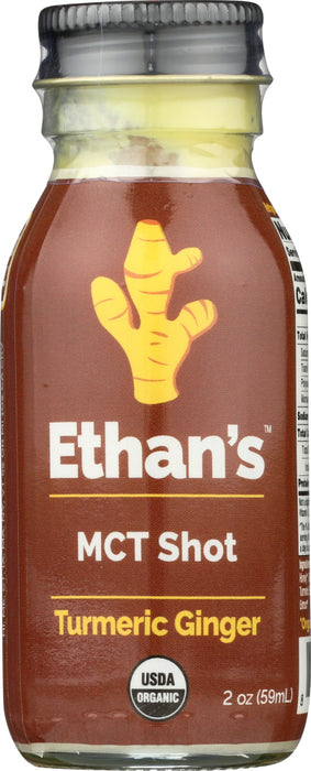 ETHANS: Turmeric Ginger MCT Shot, 2 oz - No Brand For Less 