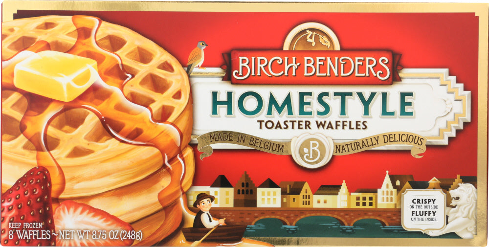 BIRCH BENDERS: Homestyle Waffles, 8.75 oz