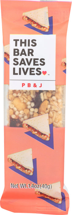 THIS BAR SAVES LIVES: Granola Bar PB&J, 1.4 oz