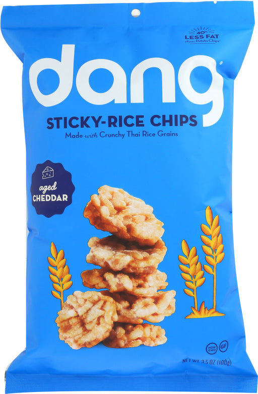 DANG: Rice Aged Cheddar Chips, 3.5 oz - No Brand For Less 